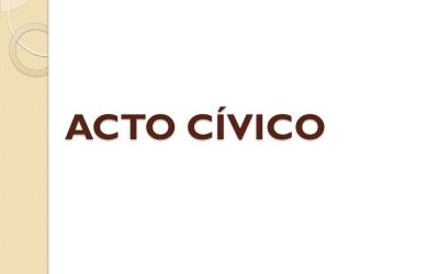 Acto cívico: Lunes 01 abril