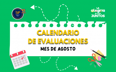 Calendarios de Evaluaciones Agosto 2º ciclo